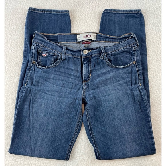 HOLLISTER • Blue Medium Wash SoCal Stretch Straight Leg Jeans, 29 - Picture 4 of 16